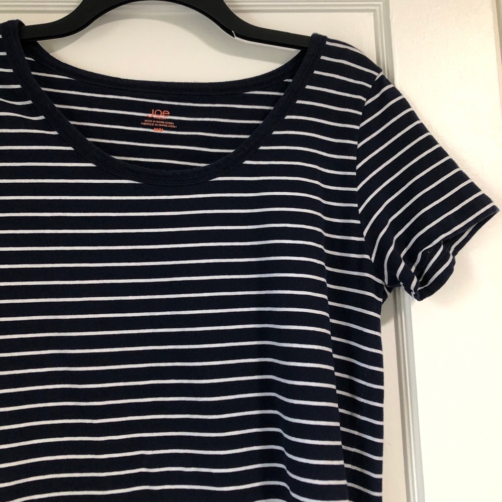 Joe Fresh Blue and White Striped Dress - Medium